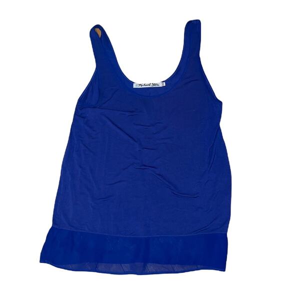 Michael Stars original tee blue cotton and silk one size - Picture 1 of 6